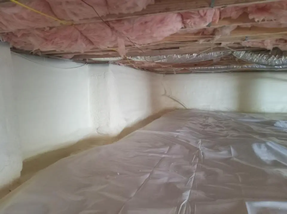 Crawl space encapsulation with closed-cell spray foam for Spray Foam Roofing in Country Club Estates